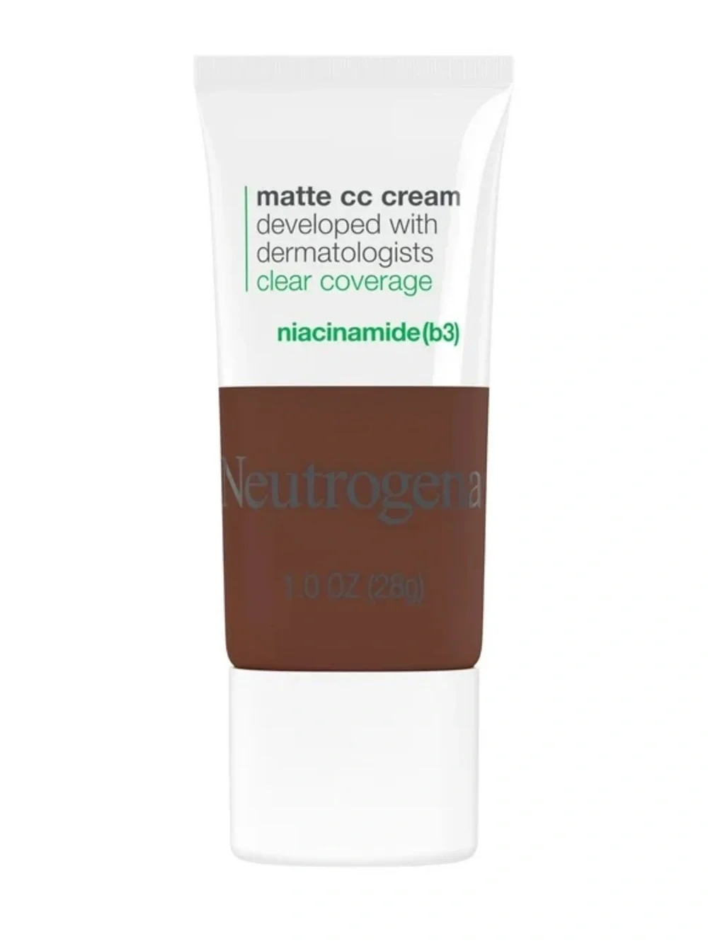 Neutrogena Clear Coverage Flawless Matte CC Cream- Sienna, NEW